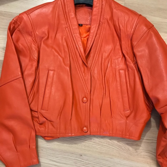 short orange jacket